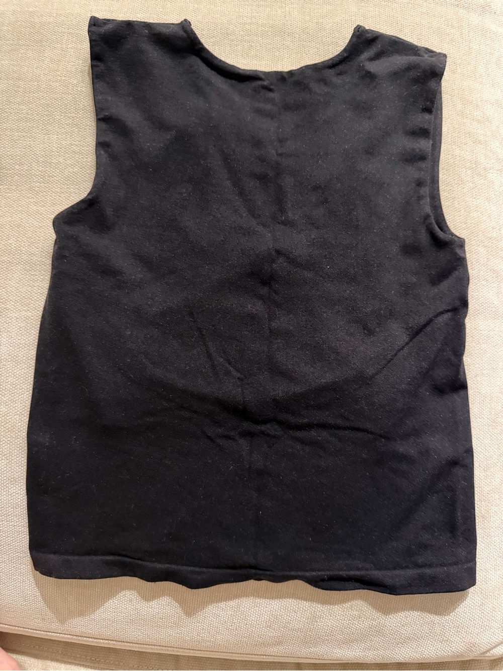 Free People Black V-Neck Sleeveless Tank Top - Picture 2 of 3